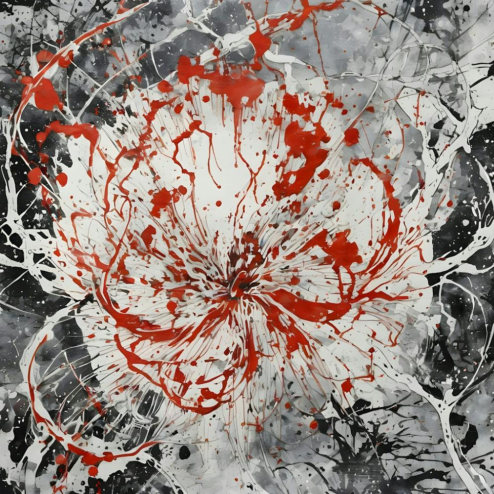 Splattered Flower
