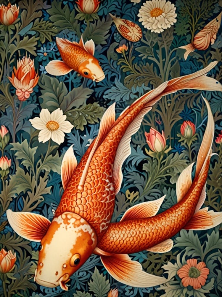 William Morris Koi Fish 1