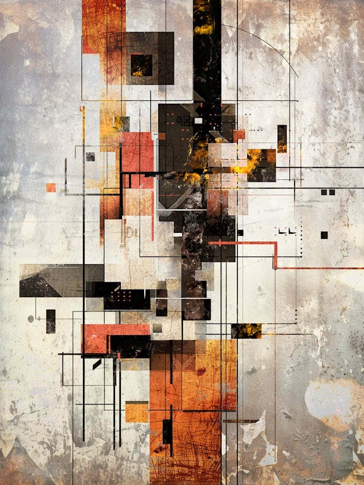 Poster Geometrical Abstraction Illustration Art 04