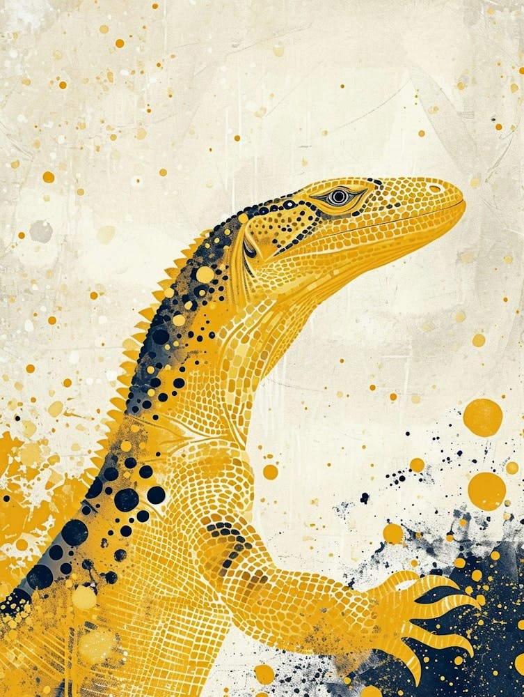Yellow Komodo Dragon 1