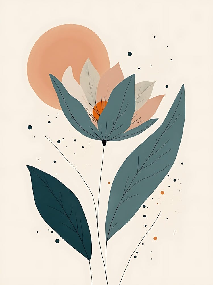 Abstract Garden Serenity