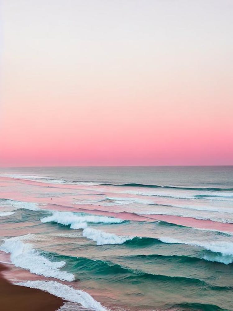 Bateau Bay Beach, Australien Rosa Fotografie 2