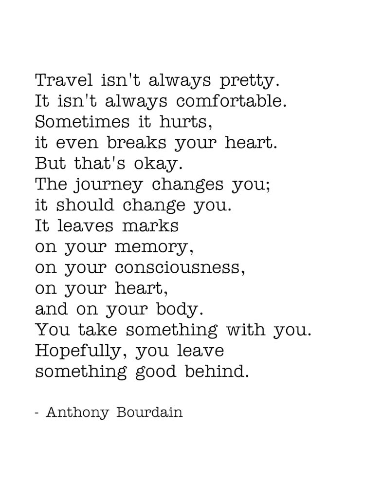 Citation 'Voyager n'est pas toujours beau', vintage, rétro, dicton, phrases, beau, vie, citations de livres, Voyage, motivant, inspirant, valorisant, vie, machine à écrire, citations, envie de voyager, conseils