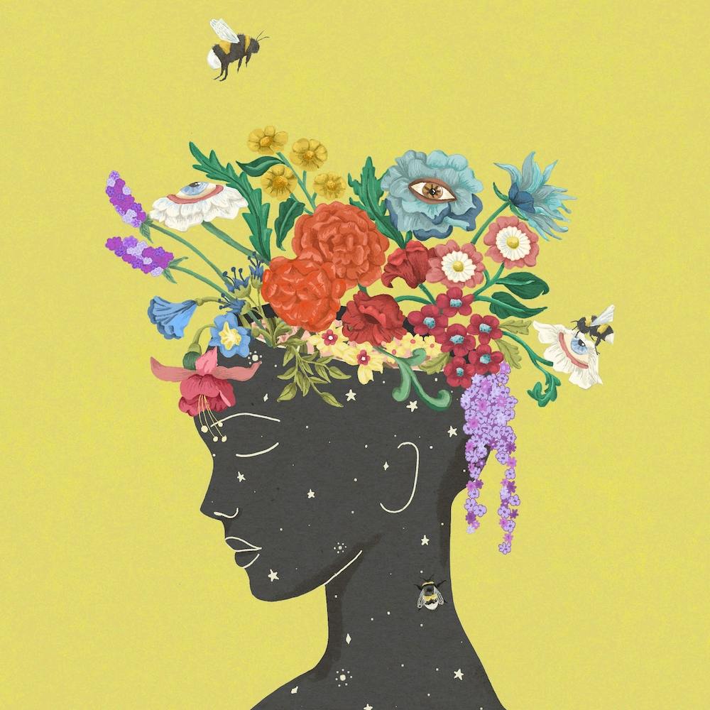 Flourish In Yellow Square