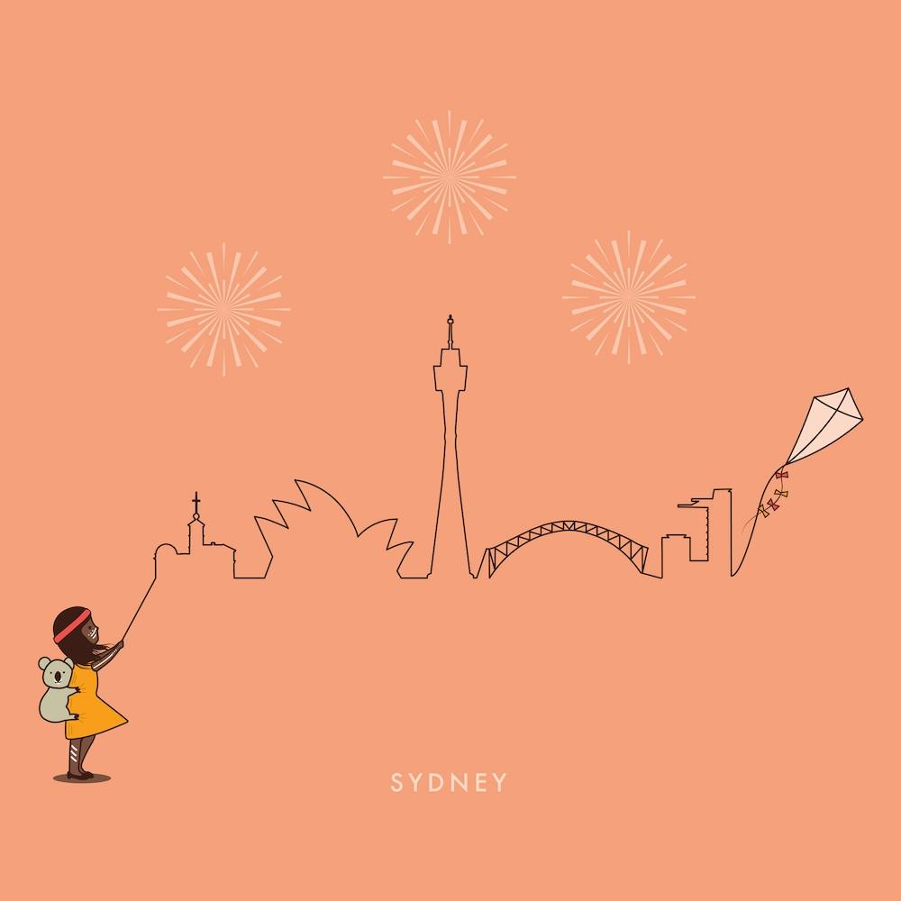 Sydney Skyline Kite