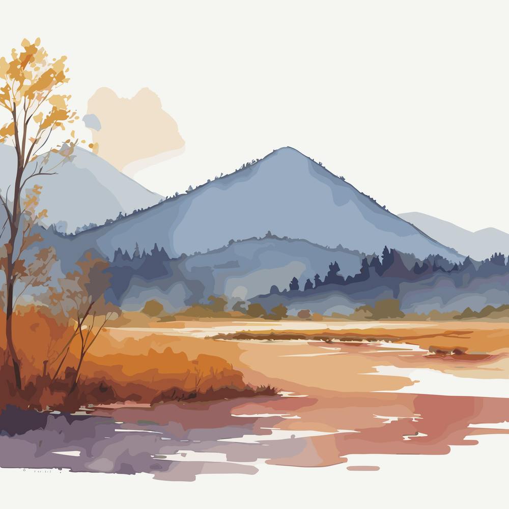 Watercolor Landscape Painting 3