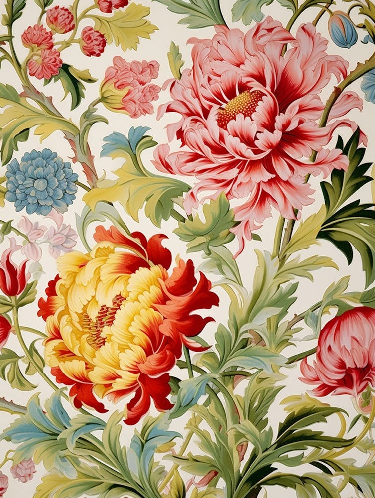 Blumen-Tapete 53