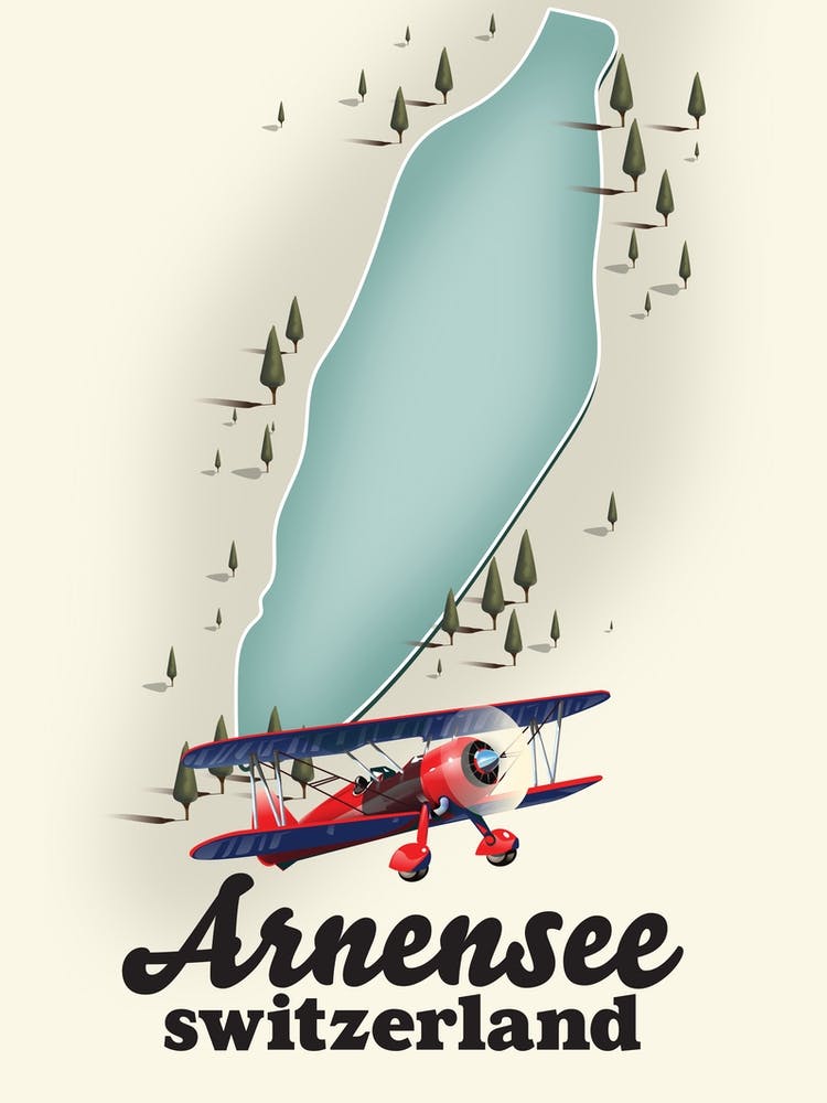 Arnesee Switzerland Lake travel map