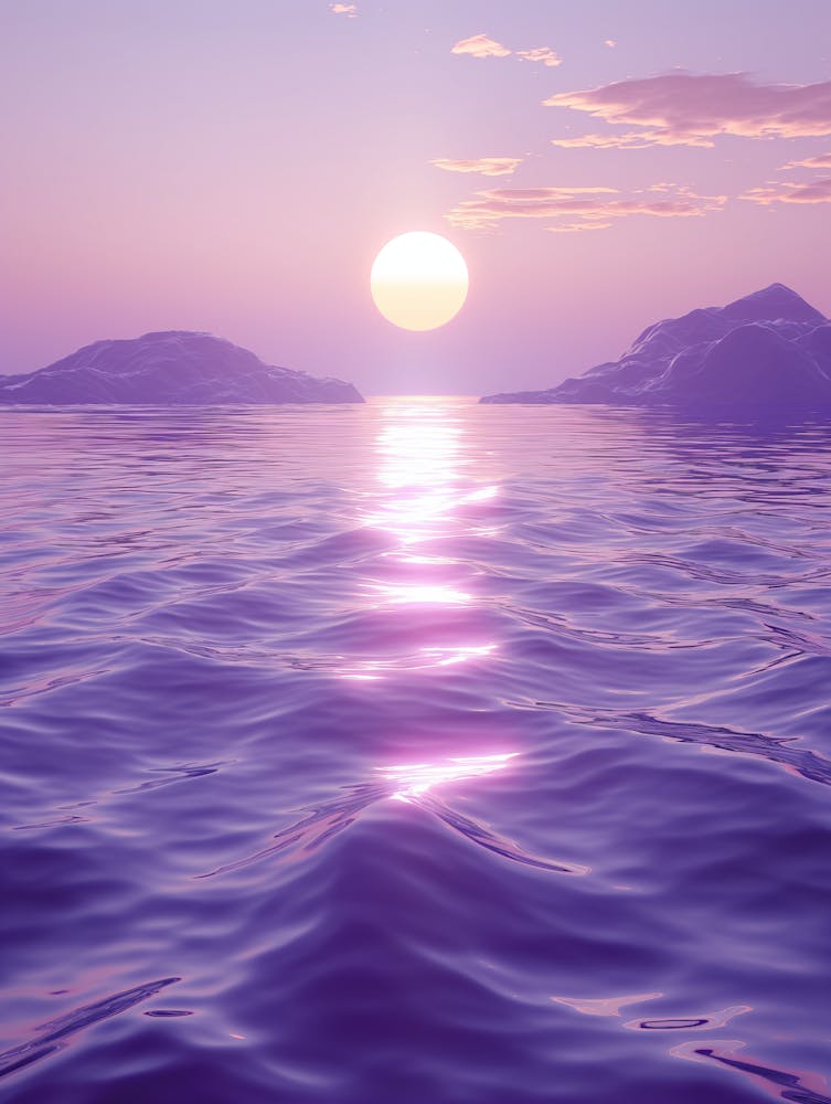 Sunset Over The Ocean 2