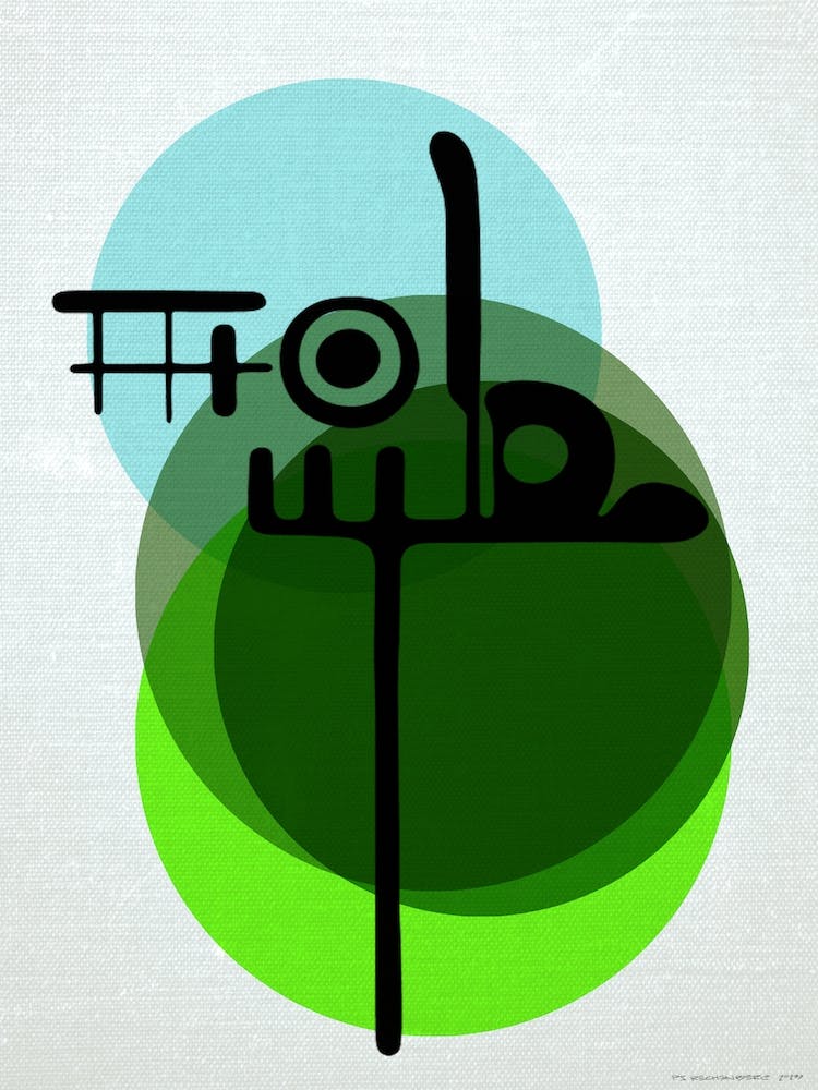 Dodo in green & blue