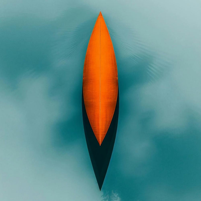 Orange Boat In The Water