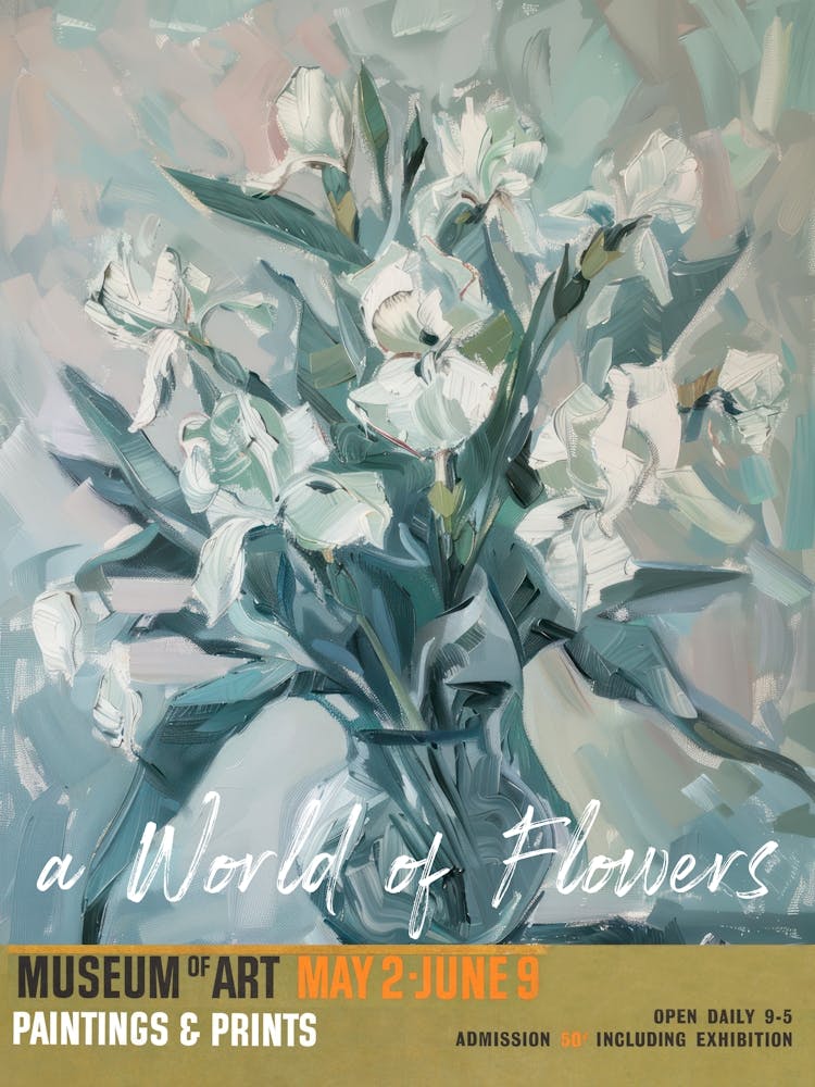 A World Of Flowers, Van Gogh Exhibition Iris 2