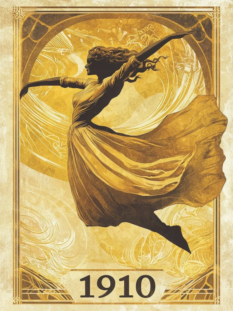 Aihrgdesign A Vintage Art Poster Of A 1910 Modern Dance Perfo B4596dde Cf72 4d9e Ad21 C2163a03c023 0