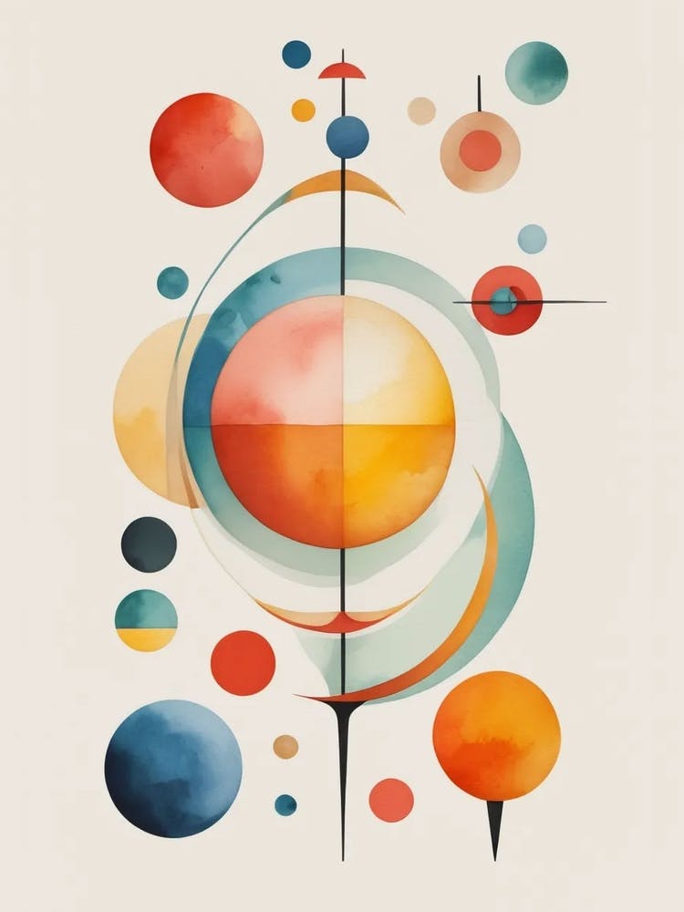 Time Flies - Abstract Watercolor Painting 1