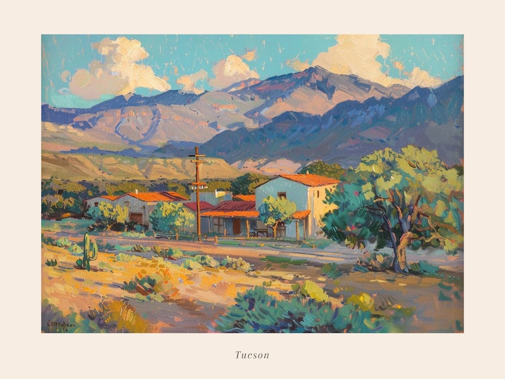Western Landscapes Tucson Arizona 3 Poster