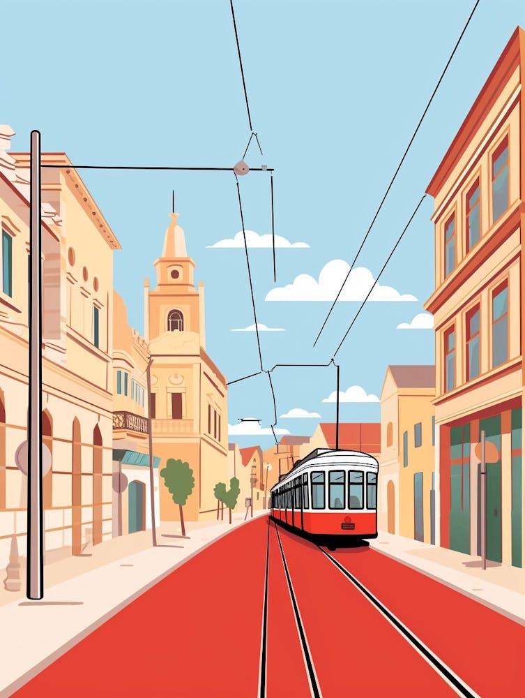 Malta 1 Travel Illustration