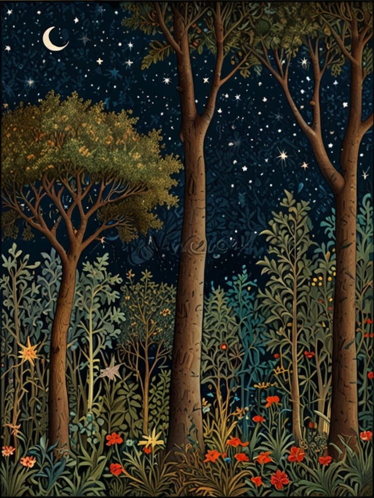 William Morris Night In The Forest 31