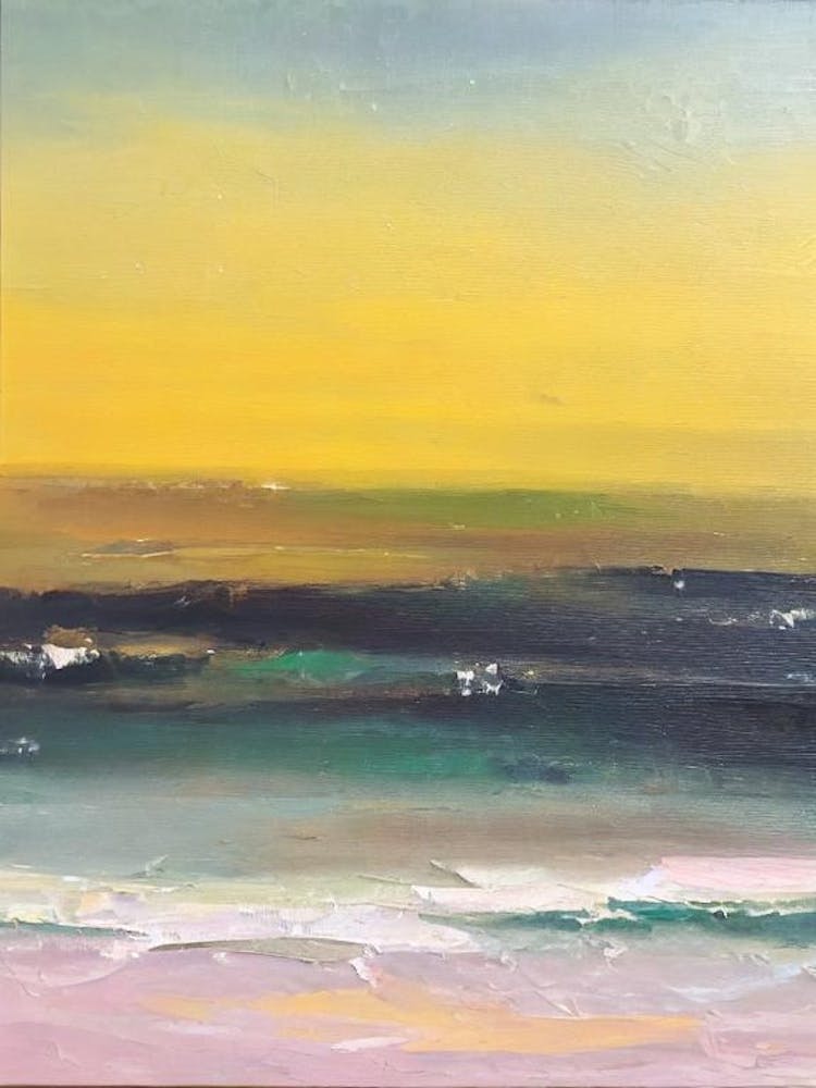 Fistral Beach, Cornwall Bright Abstract