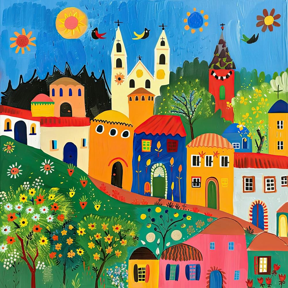 Kids Travel Illustration Madrid 4