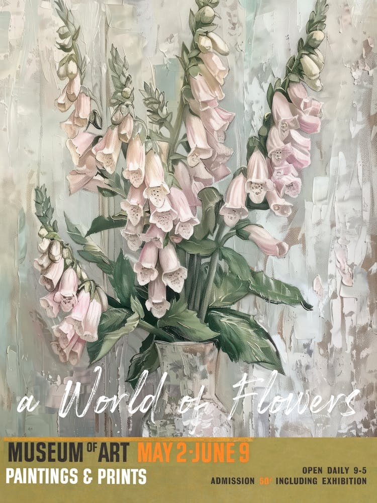 A World Of Flowers, Van Gogh Exhibition Foxglove 2
