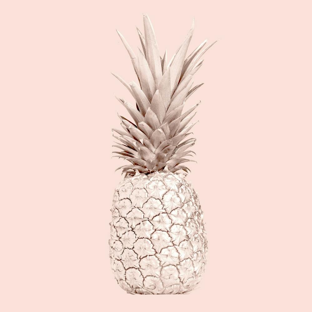 Pineapple On A Pink Background