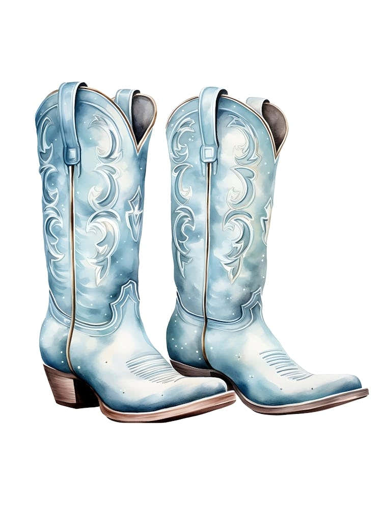 Blue Cowboy Boots