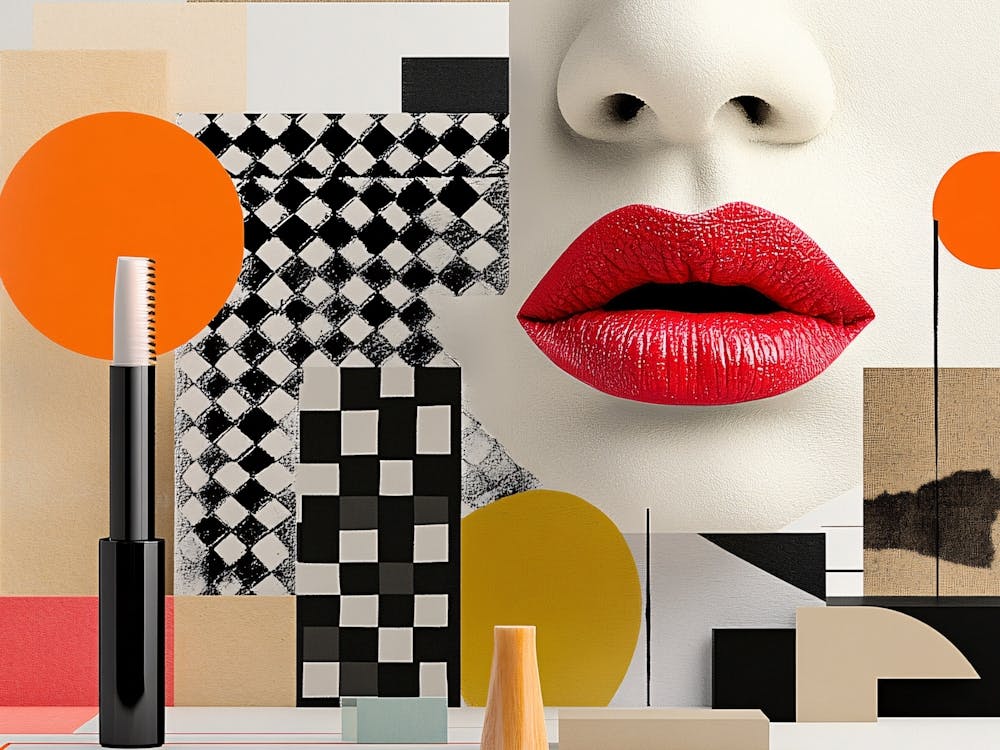 Woman'S Lips Collage 1