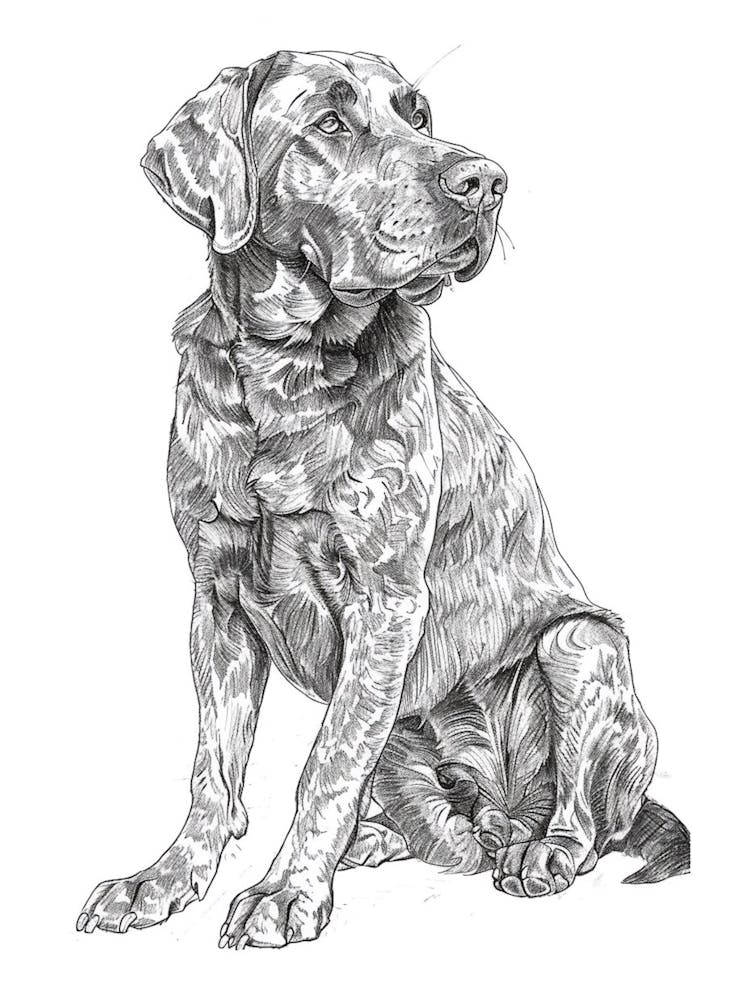 Chesapeake Bay Retriever Sketch 4