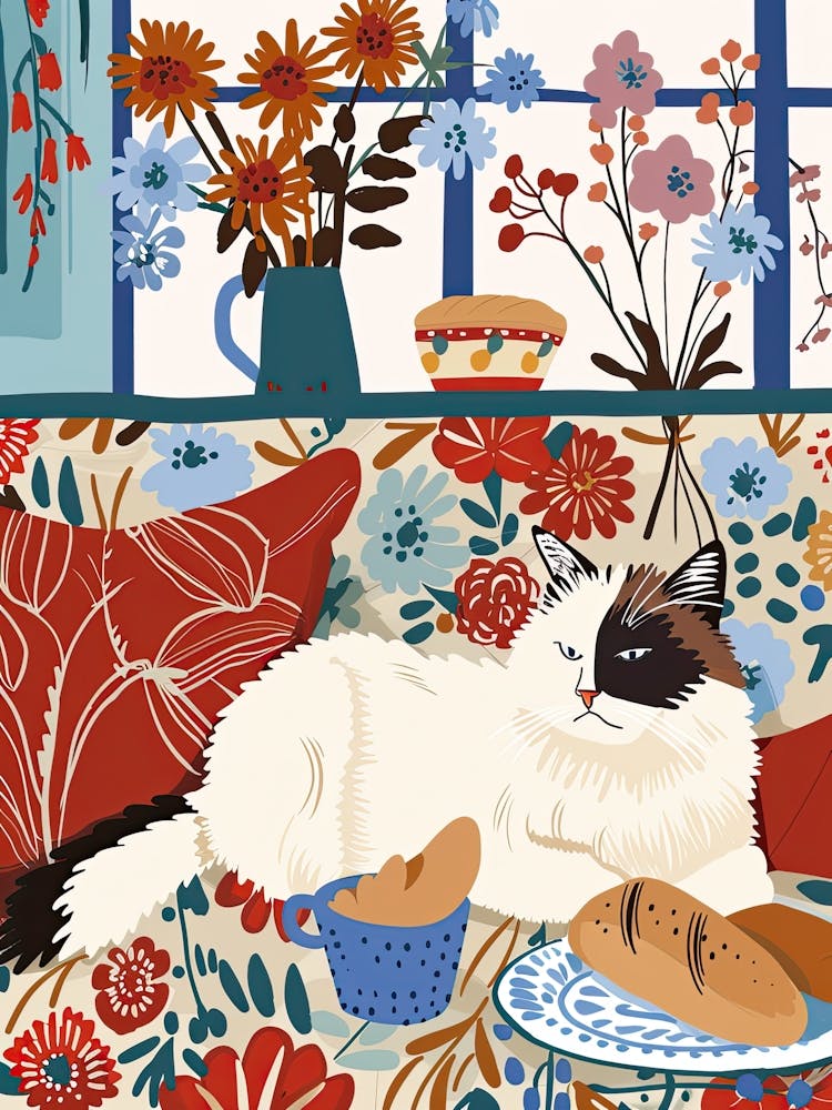 Tea Time With A Ragdoll Cat 2