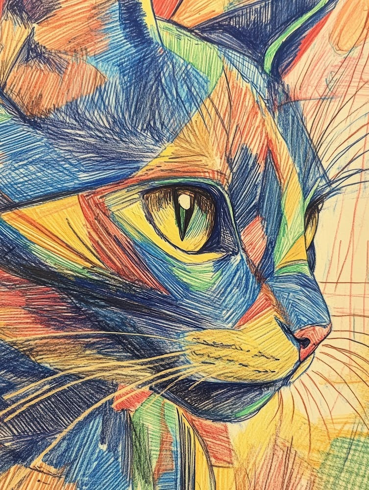 Colorful Cat 1