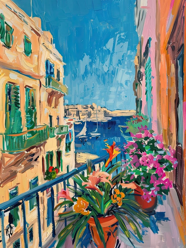 Balcony Painting In Sliema 3