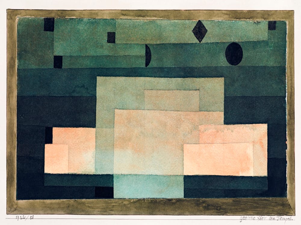 The Firmament Above The Temple (1922), Paul Klee