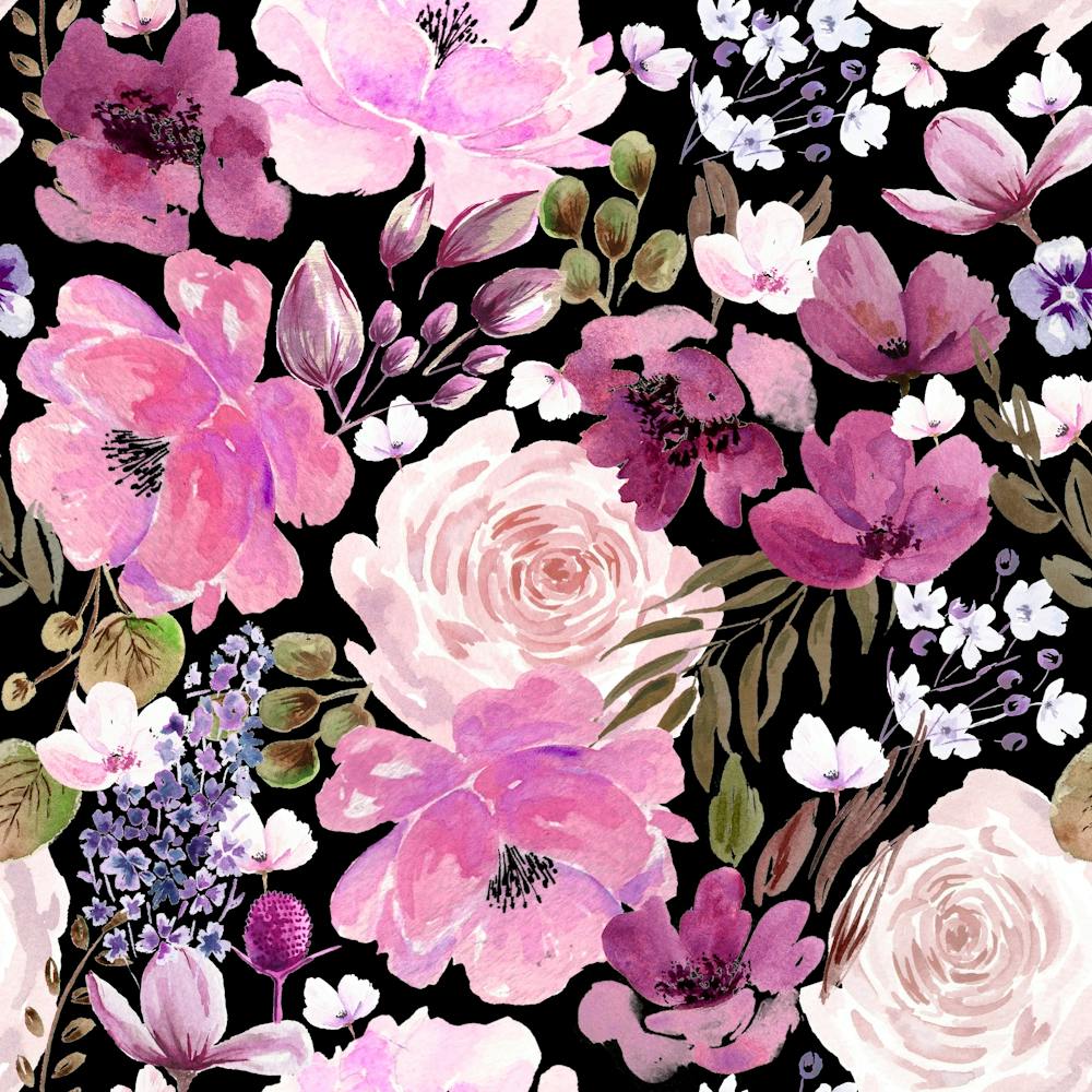 Floral Chaos Dark Pink