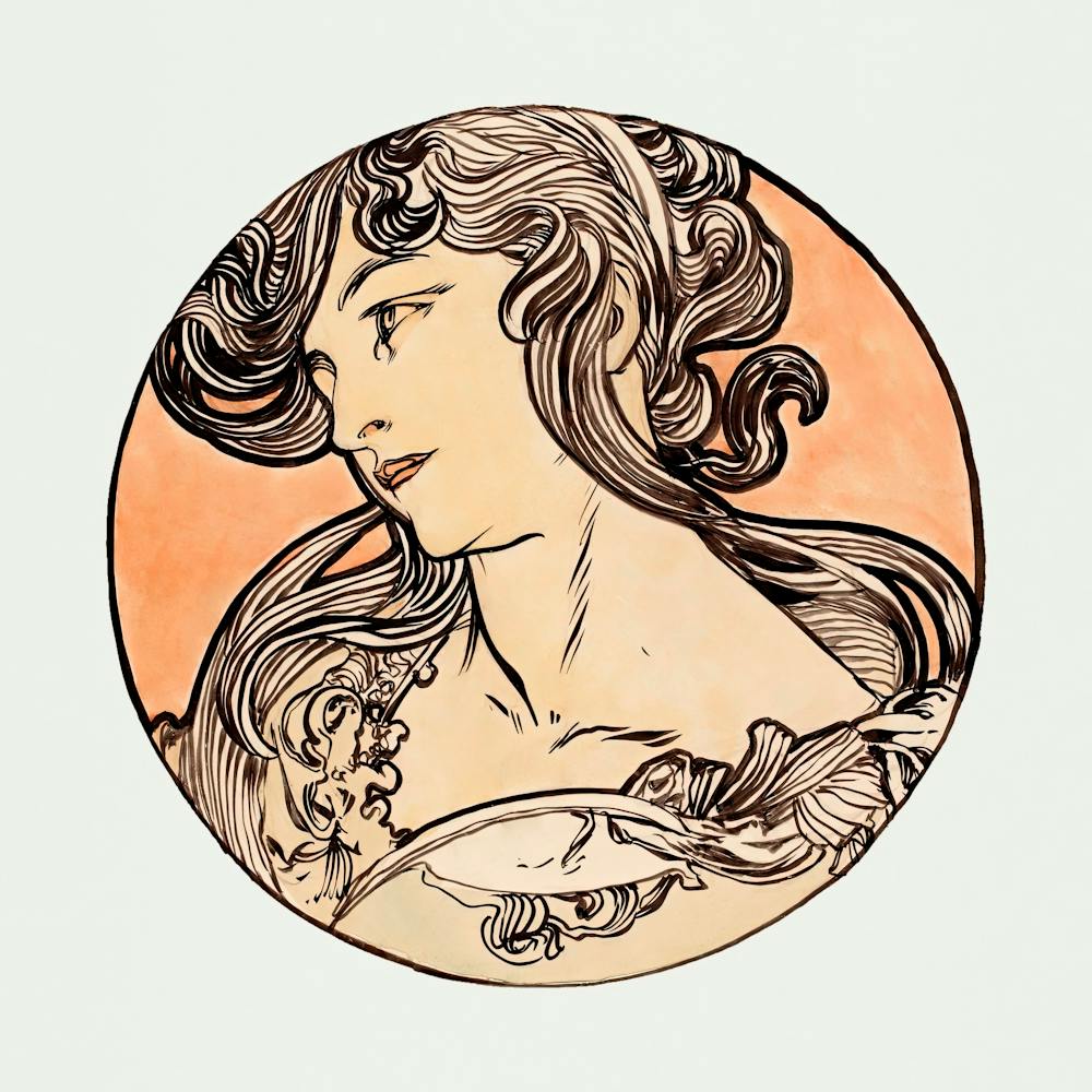 Stained Glass Window For The Facade Of The Fouquet Boutique, Alphonse Maria Mucha 6