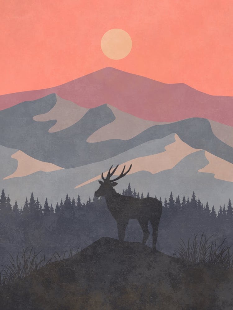 Deer In The Mountains 12