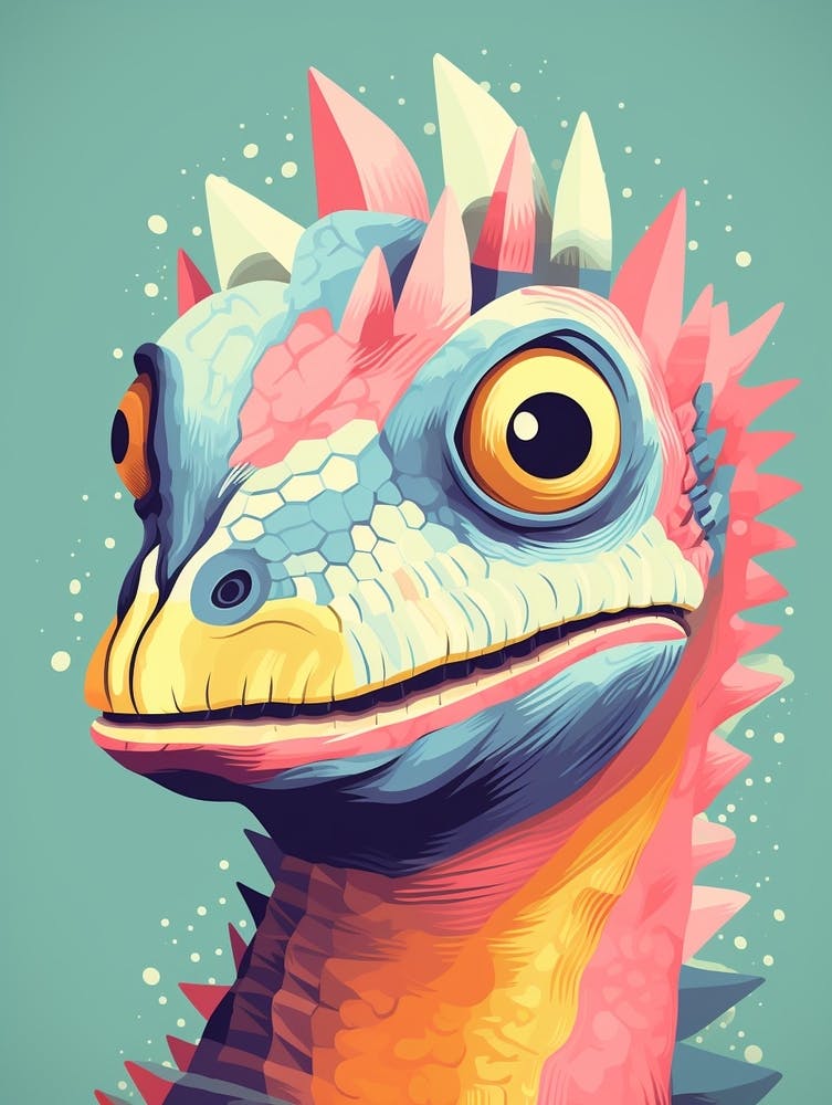 Bunter Dinosaurier Citipati 3
