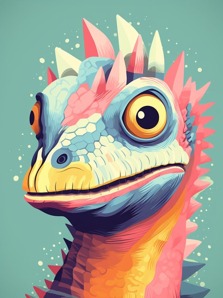 Colourful Dinosaur Citipati 3