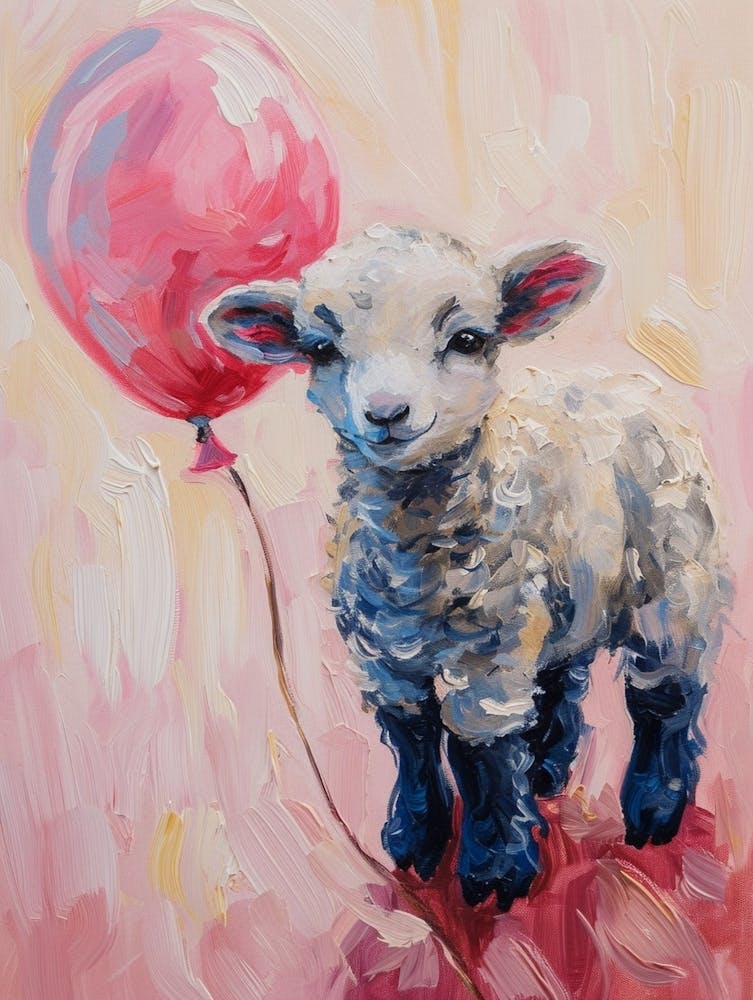 Cute Ram 1 With Balloon