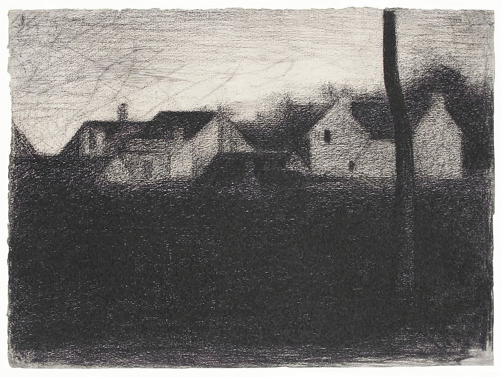 Landscape With Houses, Georges Seurat
