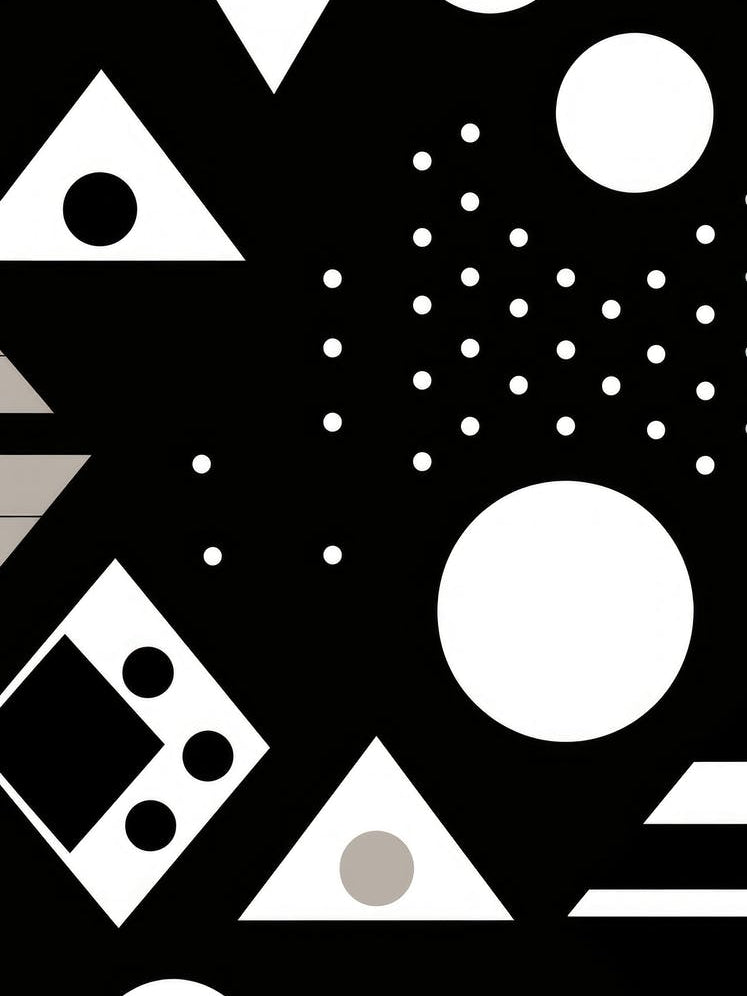 Abstract Black And White Pattern 1