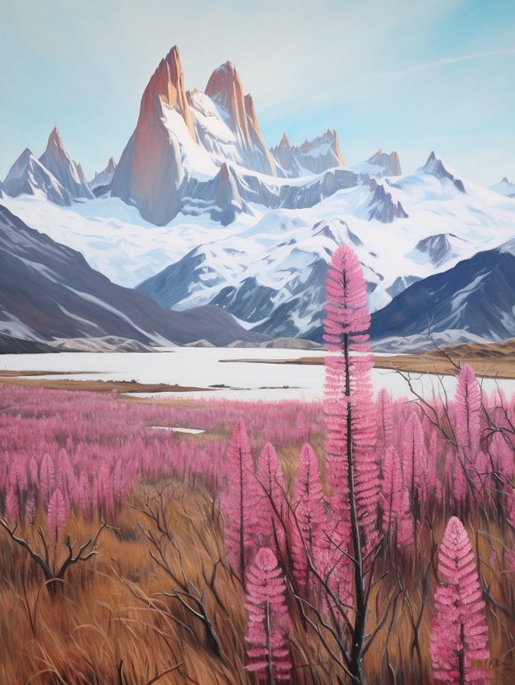 Dreamy Winter Painting Torres Del Paine National Park Argentina 4