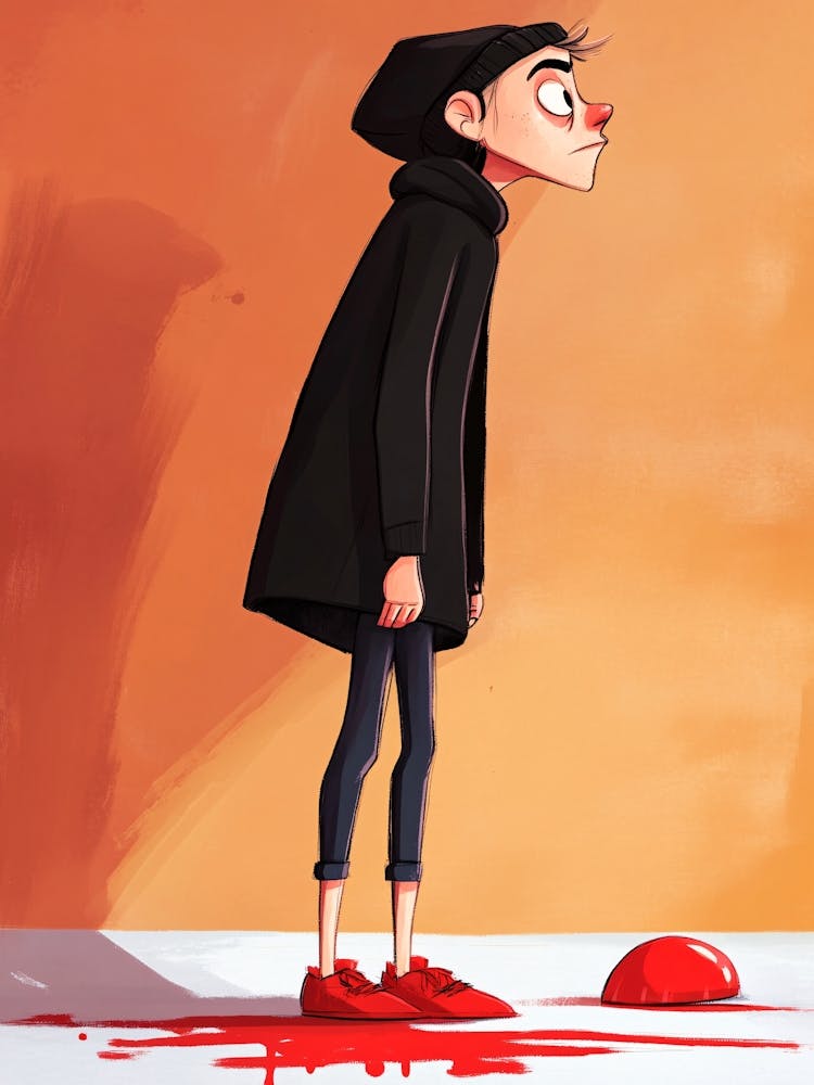 Boy With Blood On His Face