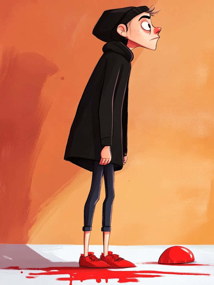 Boy With Blood On His Face