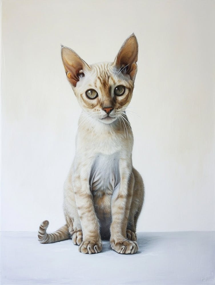 Oriental Shorthair Cat Painting 4
