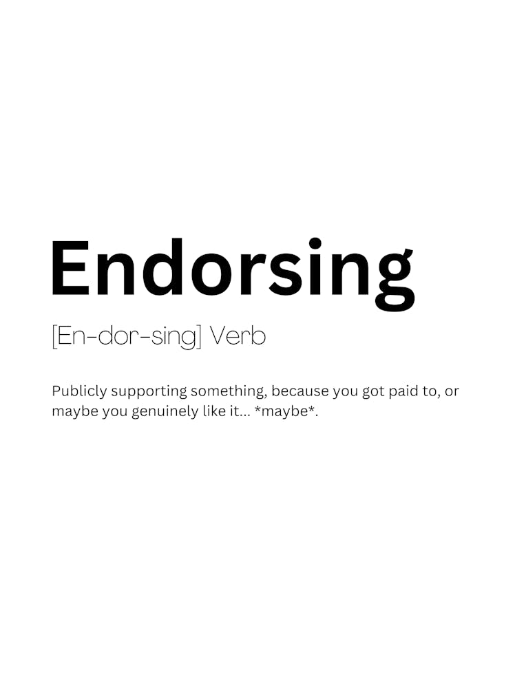 Endorsing Definition Meaning