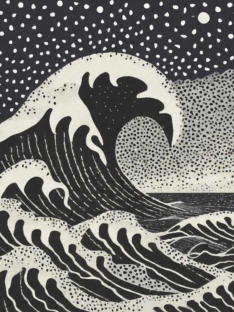 The Great Wave Off Kanagawa Reimagined In A Modern Context 1