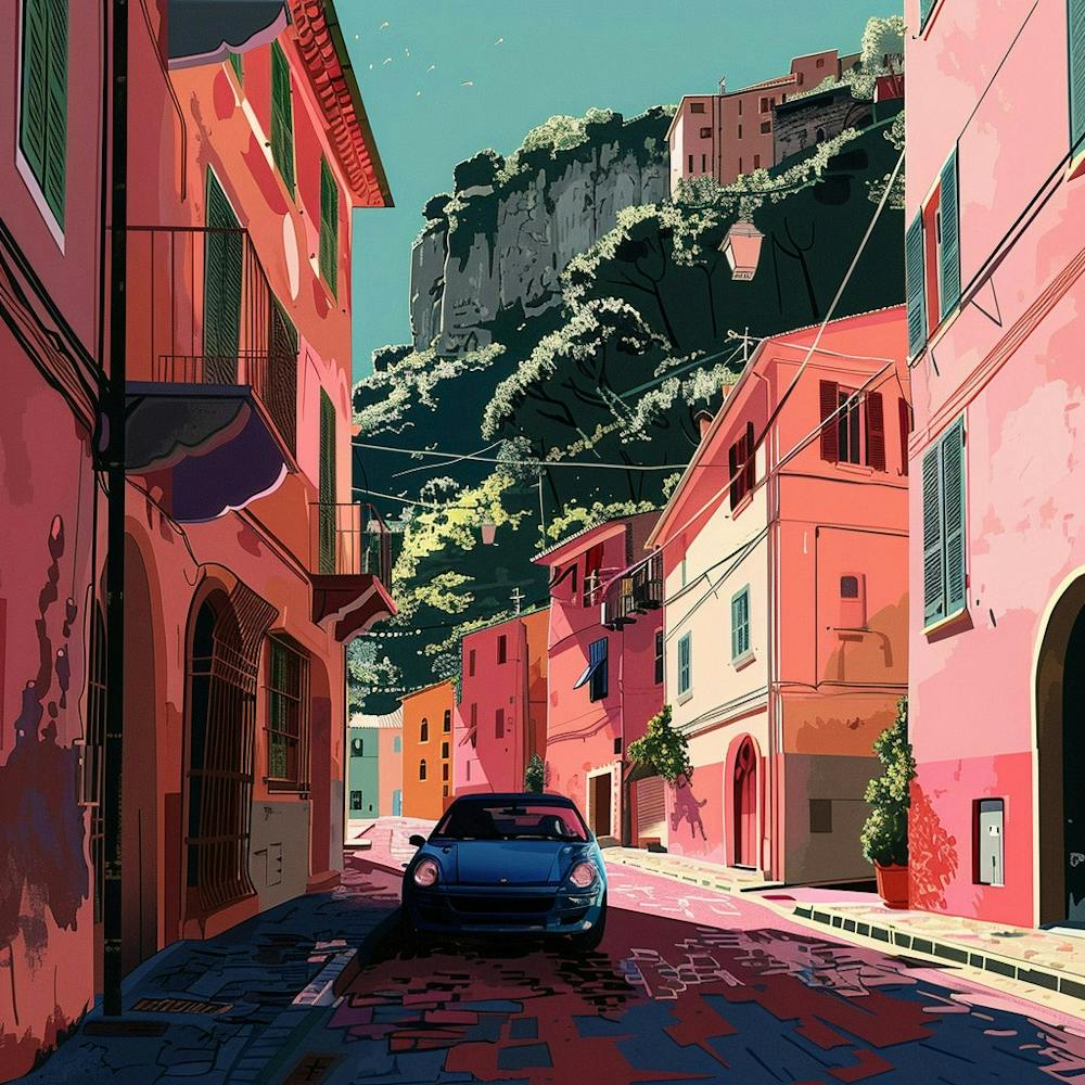 Street Scene In Italy