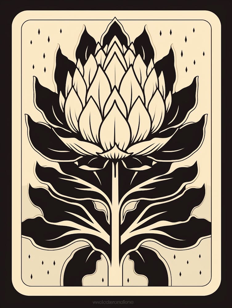 S/W Kakteenillustration Gymnocalycium Kaktee 2
