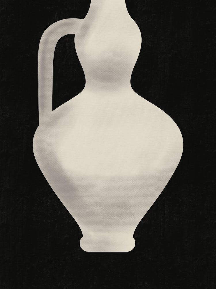 Vintage White Vase