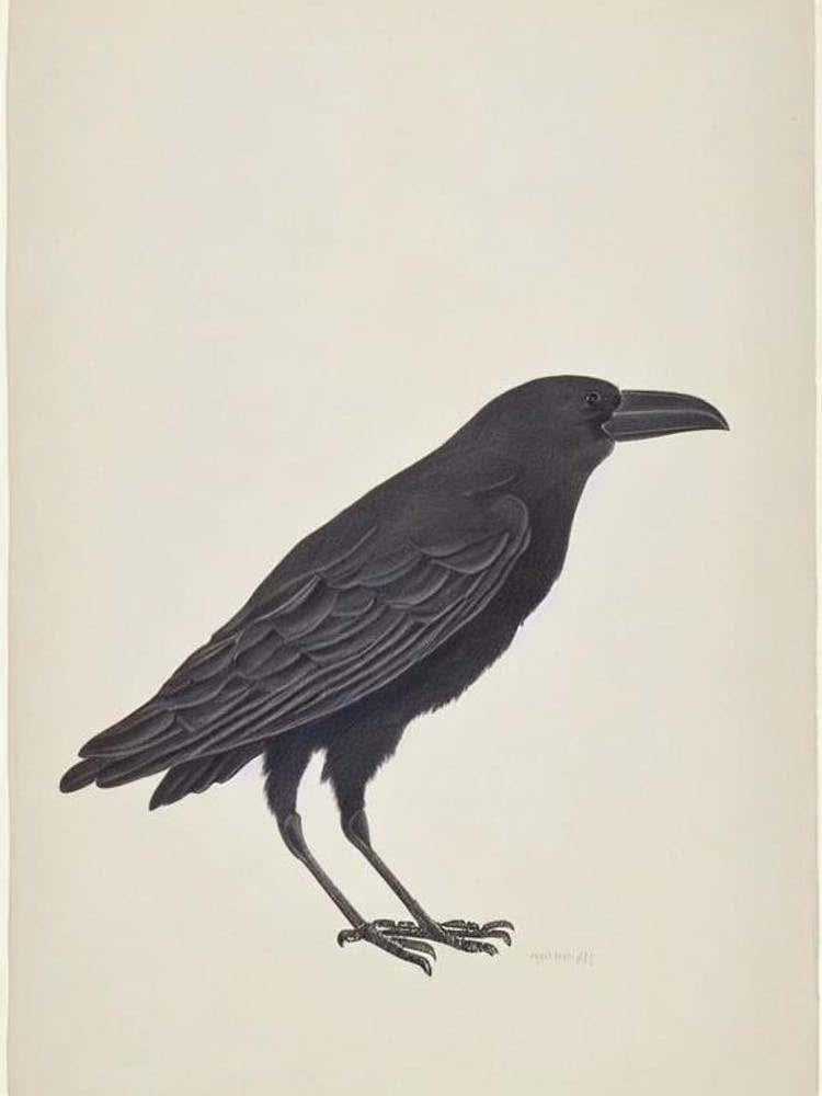 Crow Illustration Bird
